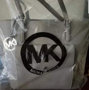 Gray Michael kors purse